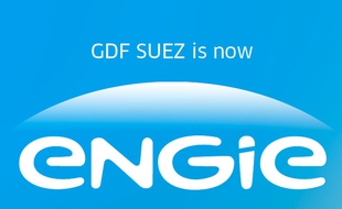 Le nouveau logo choisi par le groupe GDF-Suez, le 24 avril 2015.