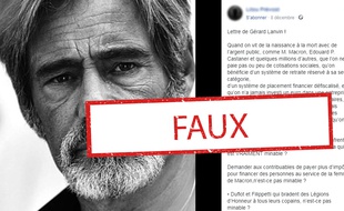 Le faux coup de gueule attribué à Gérard Lanvin depuis plusieurs années.