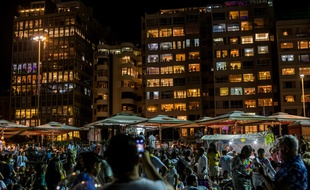 Les célébrations de fin d'année sur la plage de Copacabana, à Rio de Janeiro, au Brésil, le 1er janvier 2019.