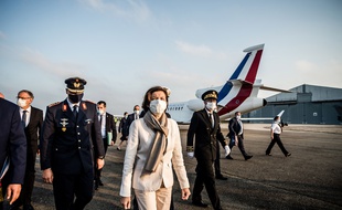 Florence Parly, la ministre des Armées, à Evreux.