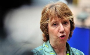 Catherine Ashton, la haute représentante de l'Union européenne aux Affaires étrangères, à Bruxelles, le 12 mai 2014