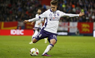 Clément Michelin, le défenseur du TFC, le 1er octobre 2016 lors d'un match de Ligue 1 à Caen.