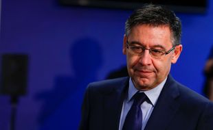 Josep Bartomeu, le président du FC Barcelone, lors d'une conférence de presse le 27 avril 2018.