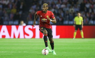 Paul Pogba lors de la demi-finale de Ligue Europa face au Celta Vigo.