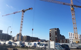 Quartier des Bassins à Flot à Bordeaux, le 6 mars 2018.
