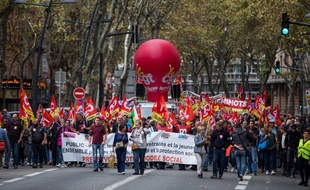 Lors d'une manifestation sociale dans les rues de Toulouse. (Illustration)
