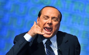 Le Premier ministre italien Silvio Berlusconi lors d'une rencontre avec les jeunes du PDL (Peuple de la Liberté) à Rome, le 9 septembre 2009.