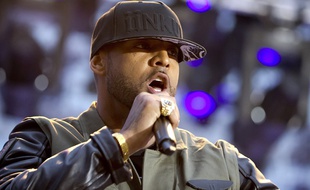 Booba sur le plateau du Grand Journal, lors du 67ème festival de Cannes.
