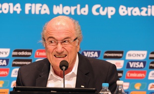 Sepp Blatter, à l'époque président de la Fifa, le 14 juillet 2014, à Rio.
