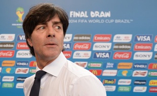 Joachim Löw, le sélectionneur de l'équipe d'Allemagne, en décembre 2013 lors du tirage au sort de la Coupe du monde 2014.