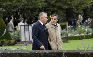 François Bayrou et François Fillon le 19 septembre 2016 à Paris.