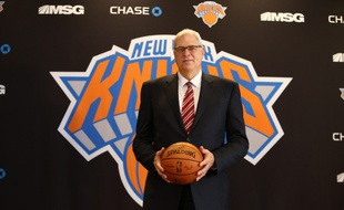 Phil Jackson, nouveau président des New York Knicks, le 18 mars 2014.