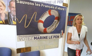 Marine Le Pen, le 7 juin 2009 à Henin-Beaumont.