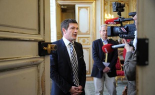 L'ancien ministre UMP du Logement Benoist Apparu, le 17 mai 2012 à Paris