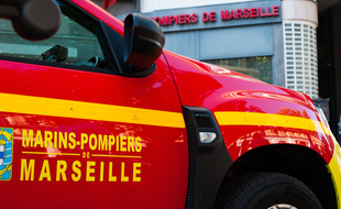 Véhicule des marins-pompiers de Marseille.