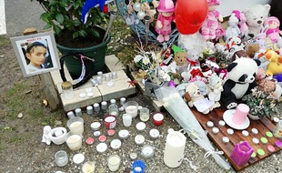 Un lieu à la mémoire de Maëlys, à Pont-de-Beauvoisin le 15 février 2018, commune où la fillette avait disparu.