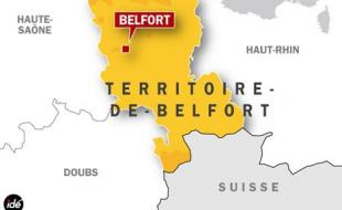 Belfort, carte de situation.