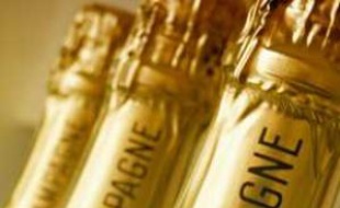Bouteilles de champagne.
