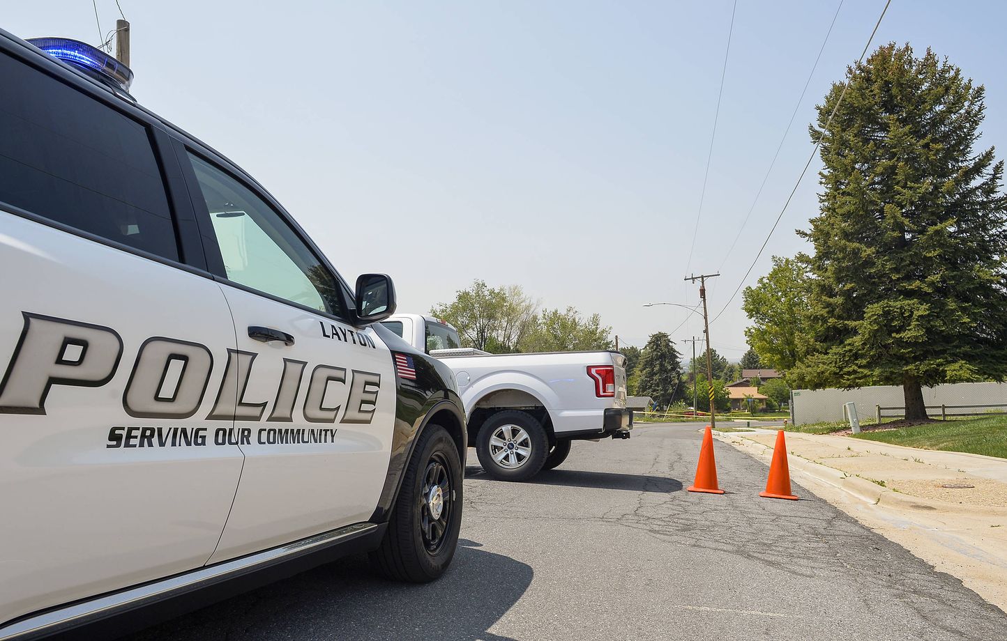 Une voiture de police dans l'Utah (illustration).