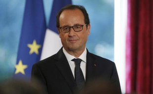 Le président de la République François Hollande au palais de l'Elysée le 30 septembre 2014