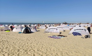 La plage de Blankenberge en Belgique, le 31 juillet 2020.