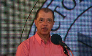 James Michel le 18 décembre 2015 à Victoria aux Seychelles