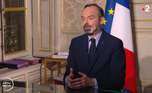 Edouard Philippe sur France 2, le 17 mars 2020.