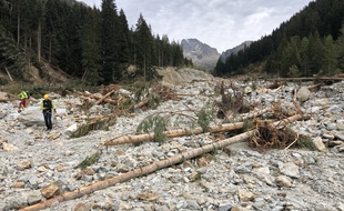 Les travaux de reconstruction ont commencé là où la neige a fondu