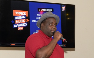 Issa Doumbia, à la conf de presse des Trace Urban Music Awards.