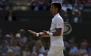Novak Djokovic, le 12 juillet 2017 à Wimbledon.