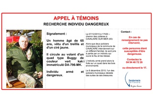 La gendarmerie nationale a diffusé un appel à témoins.