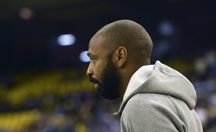 Thierry Henry, coach de l'Impact Montreal, lors d'un match contre New England Revolution en MLS, le 29 février 2020.