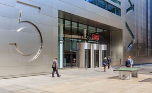 Le siège de la banque UBS à Londres.