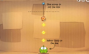 Le jeu Cut the rope fait un carton sur smartphone.