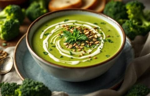 « Onctueuse, gourmande et ultra-rapide » : cette soupe de brocoli au cheddar trompe la grisaille en mettant de la couleur dans votre assiette !