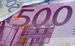 Illustration d'un billet de 500 euros.