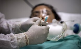 Une malade du coronavirus au Mexique (image d'illustration).
