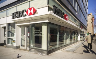 Illustration d'une banque HSBC