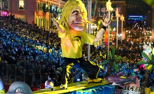 Sur Instagram, Jean Dujardin a dit tout le bien qu'il pensait de son double «Brice de Nice» du Carnaval de Nice.