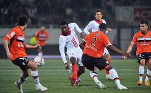 Salomon Kalou lors du match entre Lorient et Lille le vendredi 16 novembre 2012.