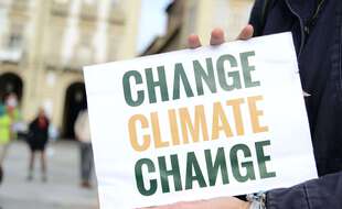 Une manifestation en Italie à Turin pour demander des mesures contre le changement climatique, le 9 octobre 2020.