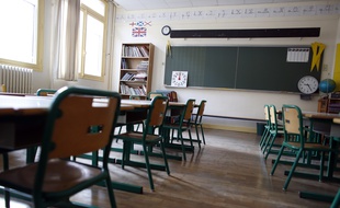 Une école parisienne, le 1er septembre 2014.