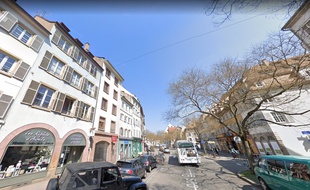 Rue des Bouchers à Strasbourg. Capture d'écran Google Street View.