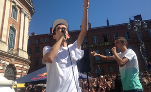 BigFlo et Oli sur la place du Capitole, le 29 juin 2015.