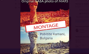 Non, la Nasa n'a pas modifié cette image pour laisser penser qu'il s'agit de la planète Mars.