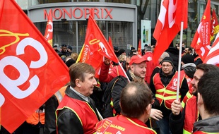 Manifestation de la CGT à Paris, le 19 décembre 2018.