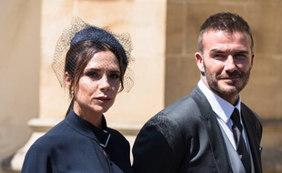Victoria et David Beckham au mariage du prince Harry et de Meghan Markle