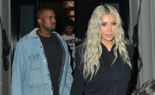 Le rappeur Kanye West et sa femme Kim Kardashian