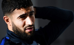 Nabil Fekir s'explique sur sa célébration lors du derby ASSE-OL lors d'une interview accordée à Clairefontaine, le 6 novembre 2017.