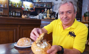 Francis Henry a déposé un brevet sur la découpe du pain pour rendre son pan-bagnat hermétique.